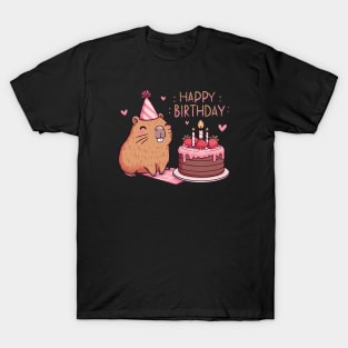 Capy Birthday Capybara Kawaii T-Shirt